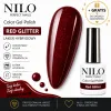 Lakier Hybrydowy Red Glitter – NILO no.84